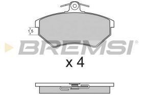 BREMS BP2641 - PASTIGLIE FRENO - BRAKE PADS