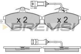 BREMS BP2643 - PASTIGLIE FRENO - BRAKE PADS