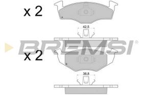 BREMS BP2672 - PASTIGLIE FRENO - BRAKE PADS