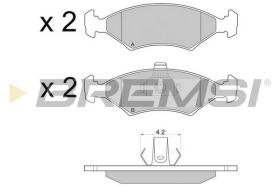 BREMS BP2675 - PASTIGLIE FRENO - BRAKE PADS