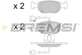 BREMS BP2676 - PASTIGLIE FRENO - BRAKE PADS