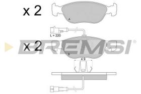 BREMS BP2677 - PASTIGLIE FRENO - BRAKE PADS