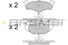 BREMS BP2682 - PASTIGLIE FRENO - BRAKE PADS