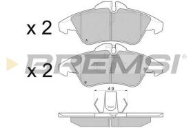 BREMS BP2687 - PASTIGLIE FRENO - BRAKE PADS