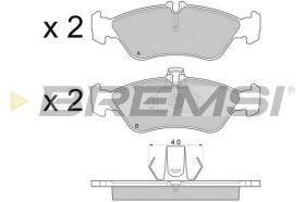 BREMS BP2689 - PASTIGLIE FRENO - BRAKE PADS