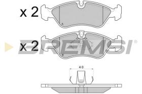 BREMS BP2704 - PASTIGLIE FRENO - BRAKE PADS