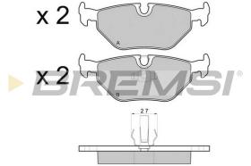 BREMS BP2710 - PASTIGLIE FRENO - BRAKE PADS