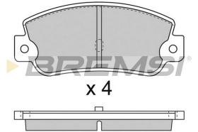 BREMS BP2714 - PASTIGLIE FRENO - BRAKE PADS