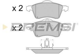 BREMS BP2723 - PASTIGLIE FRENO - BRAKE PADS