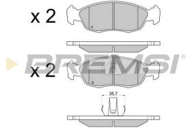 BREMS BP2729 - PASTIGLIE FRENO - BRAKE PADS