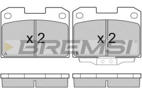 BREMS BP2755 - PASTIGLIE FRENO - BRAKE PADS