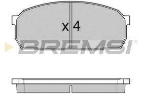 BREMS BP2756 - PASTIGLIE FRENO - BRAKE PADS