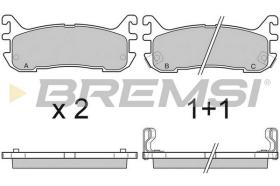 BREMS BP2759 - PASTIGLIE FRENO - BRAKE PADS