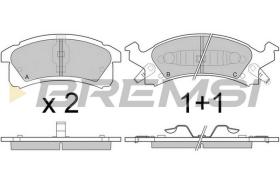 BREMS BP2779 - PASTIGLIE FRENO - BRAKE PADS