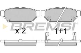 BREMS BP2800 - PASTIGLIE FRENO - BRAKE PADS