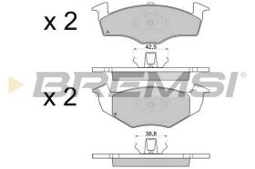 BREMS BP2808 - PASTIGLIE FRENO - BRAKE PADS