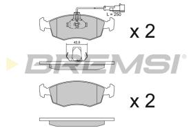 BREMS BP2817 - PASTIGLIE FRENO - BRAKE PADS