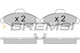 BREMS BP2827 - PASTIGLIE FRENO - BRAKE PADS