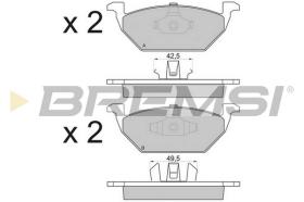 BREMS BP2835 - PASTIGLIE FRENO - BRAKE PADS