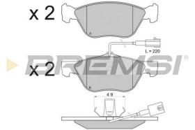 BREMS BP2838 - PASTIGLIE FRENO - BRAKE PADS