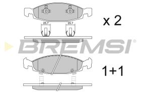 BREMS BP2865 - PASTIGLIE FRENO - BRAKE PADS