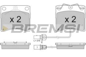 BREMS BP2869 - PASTIGLIE FRENO - BRAKE PADS