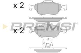 BREMS BP2872 - PASTIGLIE FRENO - BRAKE PADS