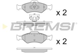 BREMS BP2873 - PASTIGLIE FRENO - BRAKE PADS