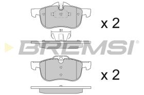 BREMS BP2878 - PASTIGLIE FRENO - BRAKE PADS