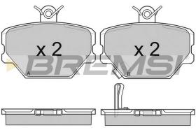 BREMS BP2881 - PASTIGLIE FRENO - BRAKE PADS