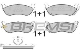 BREMS BP2892 - PASTIGLIE FRENO - BRAKE PADS