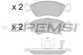 BREMS BP2910 - PASTIGLIE FRENO - BRAKE PADS