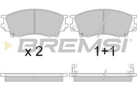 BREMS BP2923 - PASTIGLIE FRENO - BRAKE PADS