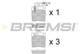 BREMS BP2936 - PASTIGLIE FRENO - BRAKE PADS