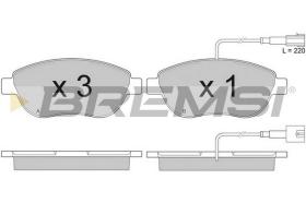 BREMS BP2943 - PASTIGLIE FRENO - BRAKE PADS