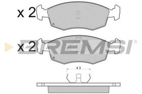 BREMS BP2950 - PASTIGLIE FRENO - BRAKE PADS