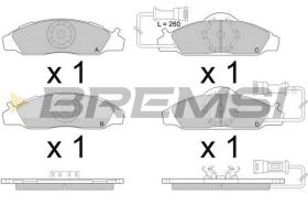 BREMS BP2955 - PASTIGLIE FRENO - BRAKE PADS