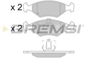 BREMS BP2959 - PASTIGLIE FRENO - BRAKE PADS