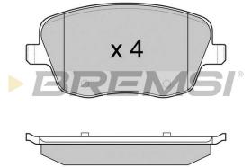 BREMS BP2973 - PASTIGLIE FRENO - BRAKE PADS