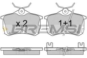 BREMS BP2976 - PASTIGLIE FRENO - BRAKE PADS