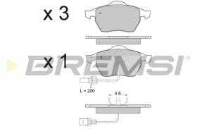 BREMS BP2978 - PASTIGLIE FRENO - BRAKE PADS