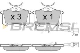 BREMS BP3005 - PASTIGLIE FRENO - BRAKE PADS