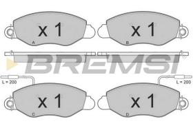 BREMS BP3016 - PASTIGLIE FRENO - BRAKE PADS