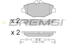 BREMS BP3020 - PASTIGLIE FRENO - BRAKE PADS