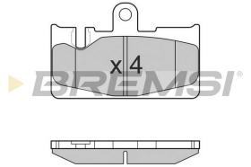 BREMS BP3022 - PASTIGLIE FRENO - BRAKE PADS