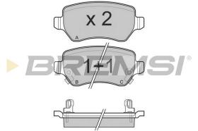 BREMS BP3027 - PASTIGLIE FRENO - BRAKE PADS