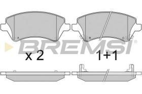 BREMS BP3030 - PASTIGLIE FRENO - BRAKE PADS