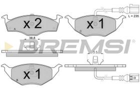 BREMS BP3032 - PASTIGLIE FRENO - BRAKE PADS