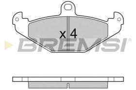 BREMS BP3033 - PASTIGLIE FRENO - BRAKE PADS