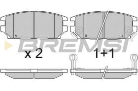 BREMS BP3034 - PASTIGLIE FRENO - BRAKE PADS